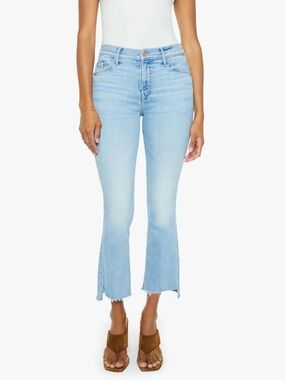 MOTHER The Insider Crop Step Fray Jeans size 25